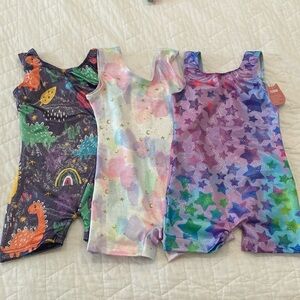 NWT Toddler Gymnastics Leotard Bundle